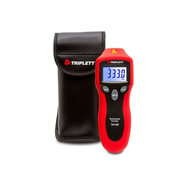 Jewell Instruments Paper Triplett Laser Photo Tachometer, 19-3/4in Max Target Distance TA150 - main